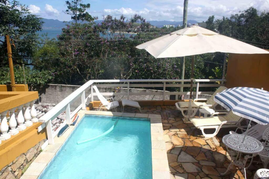 Por De Sol No Mar Da Cama Villa Карагуататуба Екстериор снимка